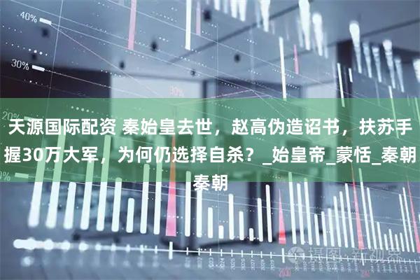 天源国际配资 秦始皇去世，赵高伪造诏书，扶苏手握30万大军，为何仍选择自杀？_始皇帝_蒙恬_秦朝